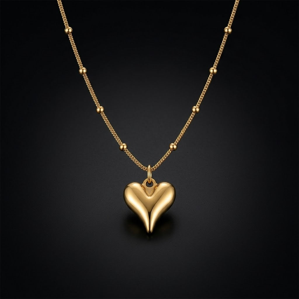 Gold-tone butterfly outline pendant necklace